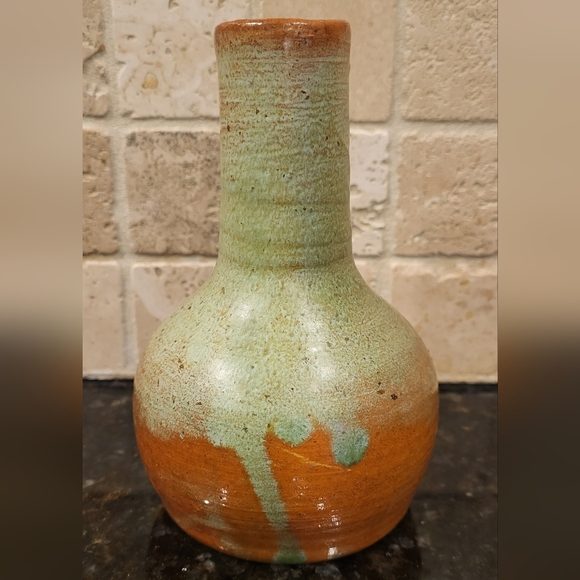 Antique Handmade Pine State Pottery of Sanford, NC Walter Owen Bottle Vase - Picture 4 of 13